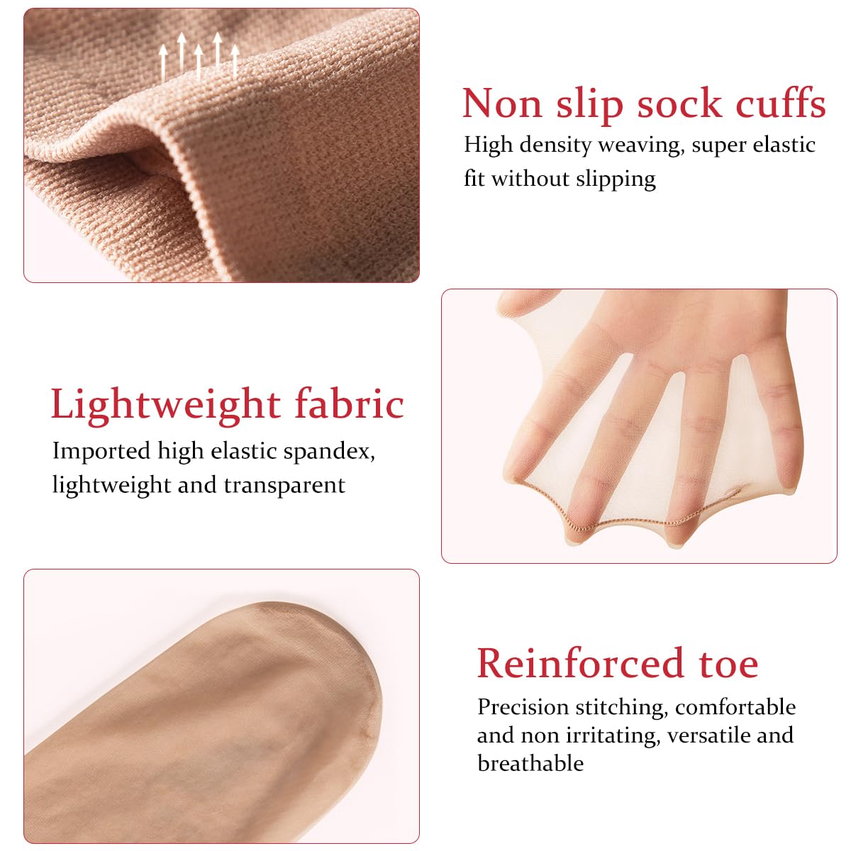 PALAY 2Pairs Womens Sheer Knee High Stockings, Ultra Stretchable Trouser Socks Over Summer Calf Stockings for Airplane, Flight, Travel Circulation, Beige PALAY 2Pairs Womens Sheer Knee High Stockings, Ultra Stretchable Trouser Socks Over Summer Calf Stockings for Airplane, Flight, Travel Circulation, Beige